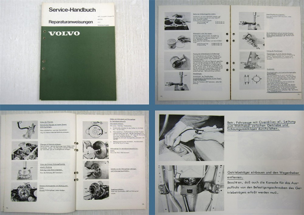 Werkstatthandbuch Volvo 240 242 244 245 Motor B21A B21E Reparaturanleitung 1974