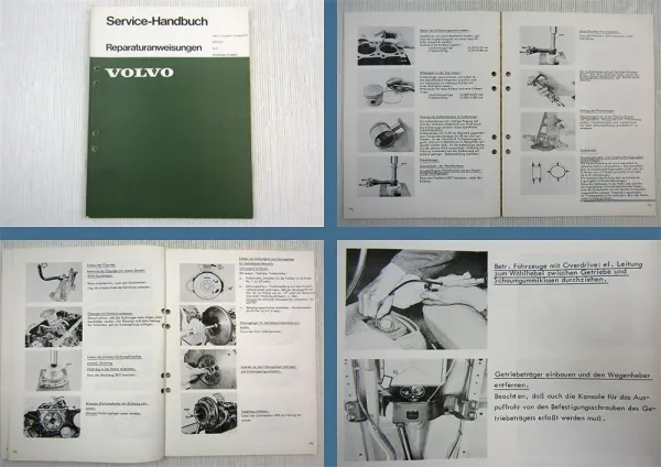Werkstatthandbuch Volvo 240 242 244 245 Motor B21A B21E Reparaturanleitung 1974
