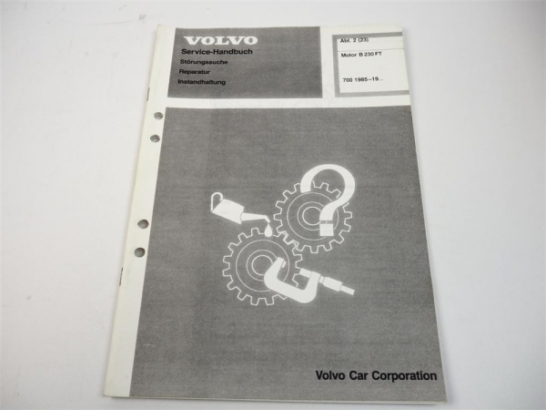 Werkstatthandbuch Volvo 740 760 780 ab 1985 Motor B230FT Reparaturanleitung