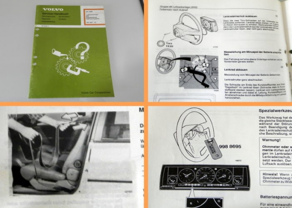 Werkstatthandbuch Volvo 740 760 780 ab 1987 SRS Luftsackanlage Reparatur Airbag