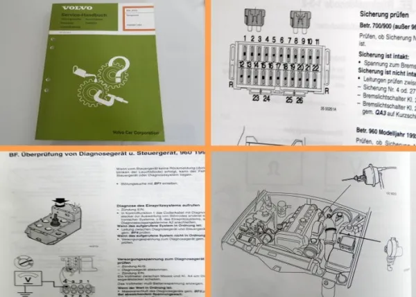 Original Volvo 740 760 780 940 960 Werkstatthandbuch Tempomat Diagnose TP2701051
