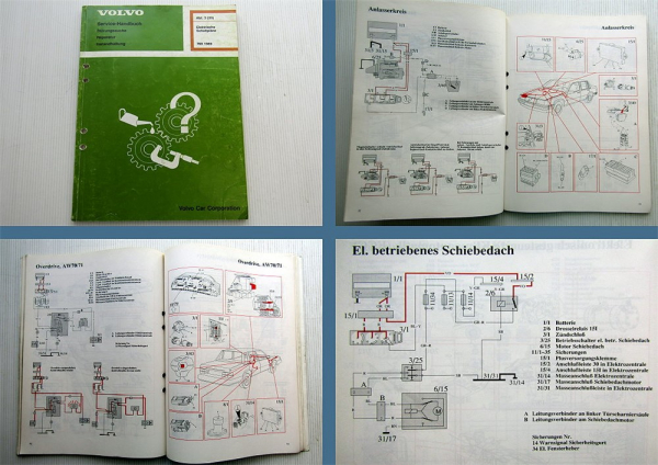 Werkstatthandbuch Volvo 760 BJ 1989 Elektrische Schaltpläne Elektrik