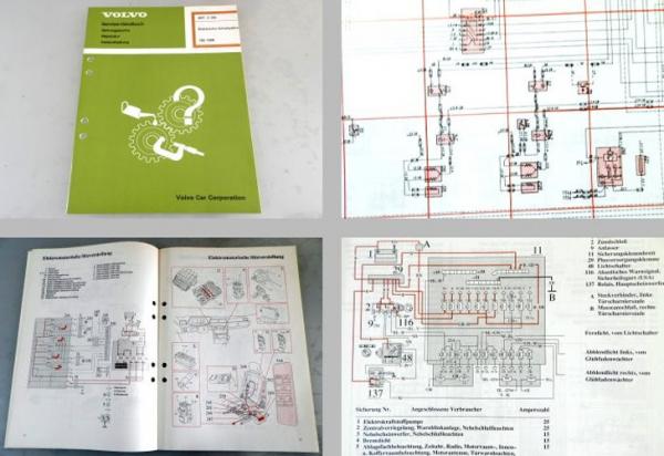 Werkstatthandbuch Volvo 780 MJ 1988 Elektrische Schaltpläne Schaltplan Elektrik