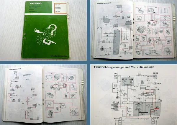 Werkstatthandbuch Volvo 940 BJ 1993 Elektrische Schaltpläne Elektrik