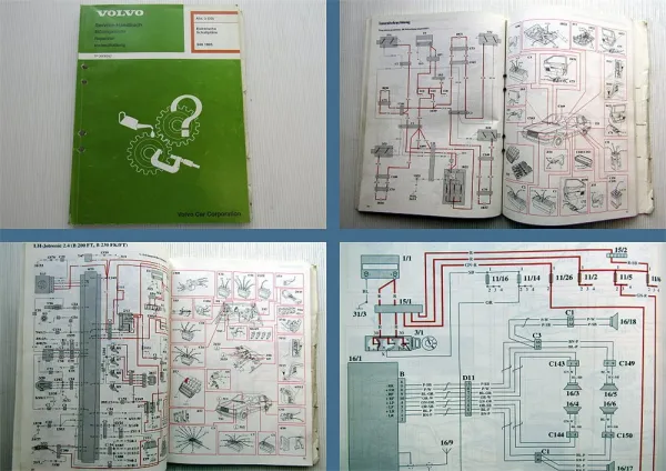 Werkstatthandbuch Volvo 940 BJ 1995 Elektrische Schaltpläne Elektrik