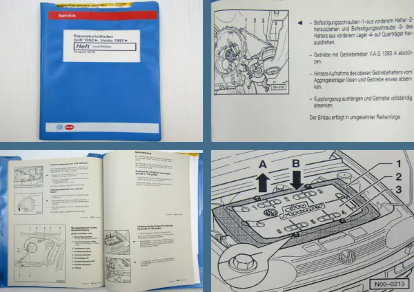 Werkstatthandbuch VW Golf 3 CitySTROMER Reparaturleitfaden Elektroauto