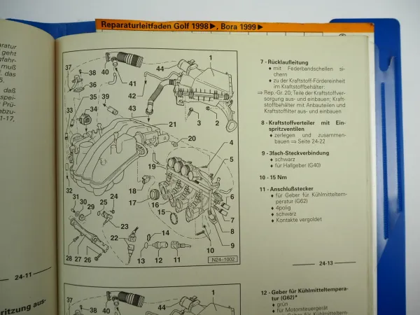 Werkstatthandbuch VW Golf 4 IV 1J Bora Simos Einspritz- Zündanlage APF 1,6