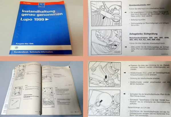 Werkstatthandbuch VW Lupo ab 1999 Instandhaltung genau genommen