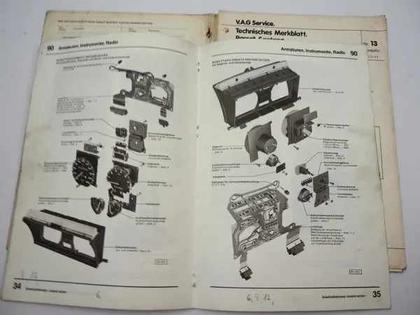 Werkstatthandbuch VW Passat B2 32b Elektrische Anlage & Fahrwerk 1981 - 1984