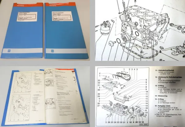 Werkstatthandbuch VW Passat B3 31/35i VR6 Motor AAA 128kW Mechanik Zahnriemen