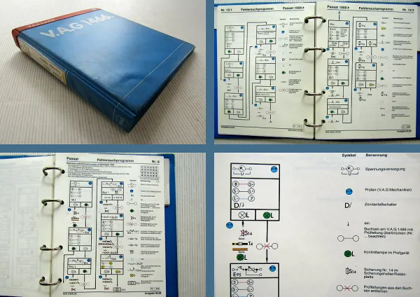 Werkstatthandbuch VW Passat B3 35i Corrado ab 1988/89 Fehlersuche mit VAG 1466