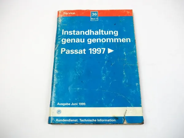 Werkstatthandbuch VW Passat B5 ab 1997 Instandhaltung genau genommen 2000