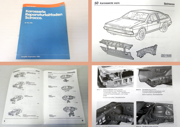 Werkstatthandbuch VW Scirocco 2 ab 1981 Karosserie Instandsetzung
