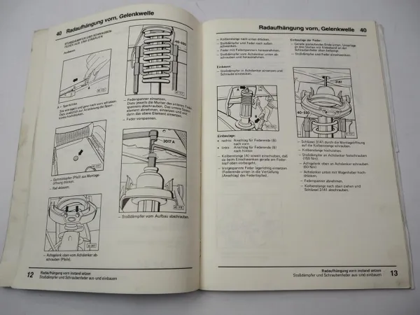 Werkstatthandbuch VW T3 Fahrwerk Allradantrieb 1985 - 1991 Reparaturleitfaden