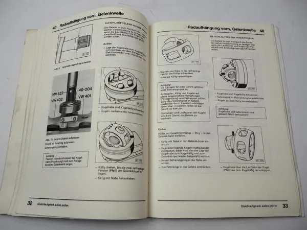 Werkstatthandbuch VW T3 Fahrwerk Allradantrieb 1985 - 1991 Reparaturleitfaden