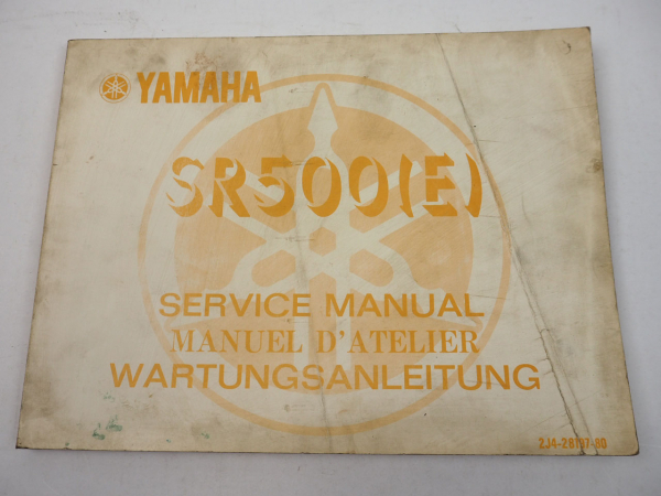 Werkstatthandbuch Yamaha SR500 SR500E 2J2 2J4 Motorrad Reparaturanleitung 1980
