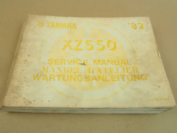 Werkstatthandbuch Yamaha XZ 550 Wartungsanleitung Service Manual 1982 11U