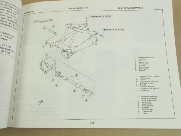 Yamaha XZ 550 Wartungsanleitung Werkstatthandbuch Service Manual 1982 11U