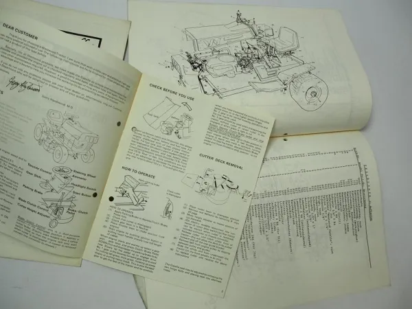 Westwood Gazelle W10 W11 36 Instruction Manual Spare parts Catalogue