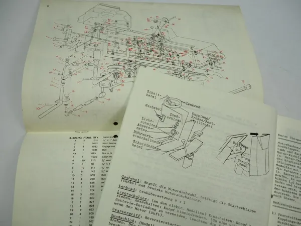 Westwood Gazelle W10 W11 36 Instruction Manual Spare parts Catalogue