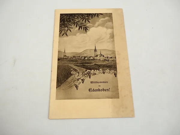 Willkommen in Edenkoben ca 1920 Broschüre Rheinland Pfalz