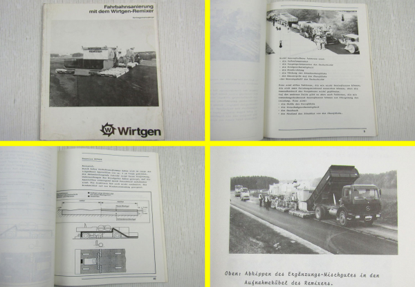 Wirtgen Remixer Fahrbahnsanierung Straßenbau Vortragsmanuskript 11/1985