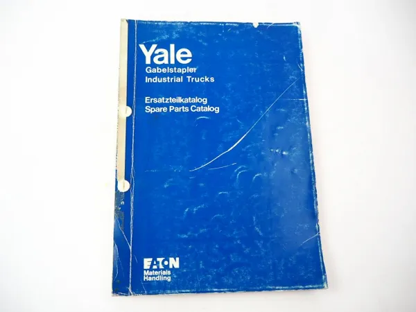 Yale GDP 020 032 EP Gabelstapler Parts Manual Ersatzteilliste 1975