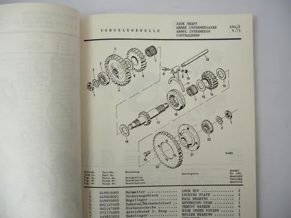 Yale GDP 040 050 060 EPB Gabelstapler Parts Manual Ersatzteilliste 1974
