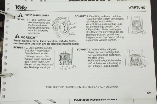 Yale GSP50MJ Stapler Ersatzteilliste und Bedienungsanleitung ca 2002