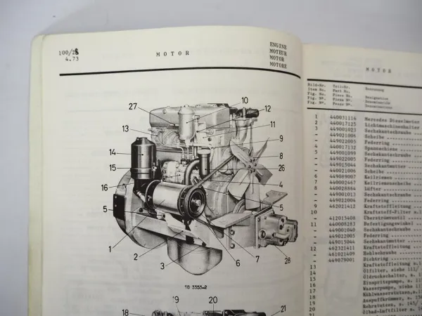 Yale VD VDP 60 70 80 100 NB Gabelstapler Parts Manual Ersatzteilliste 1974