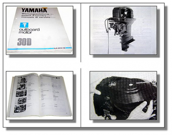 Yamaha 30D Außenbordmotor Werkstatthandbuch Wartungsanleitung Manuel di servizio