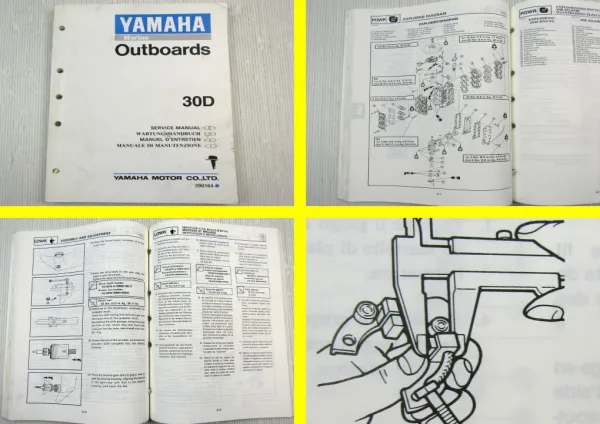 Yamaha 30D Werkstatthandbuch Wartungsanleitung Außenbordmotor Service Manual