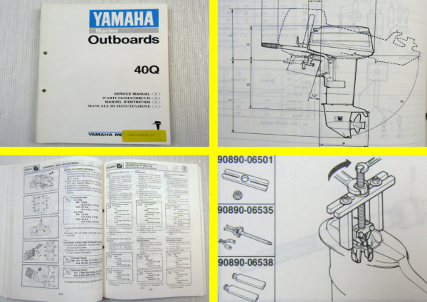 Yamaha 40Q Werkstatthandbuch Wartungsanleitung Service Manual Manuel dEntretien