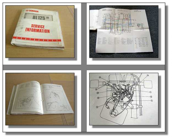 Yamaha BL125 1985 Service Information Wartung Schaltplan Inspektion