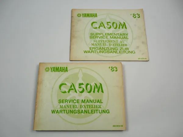 Yamaha CA50M 20H 30A Werkstatthandbuch Reparaturanleitung 1983
