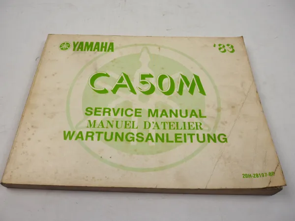 Yamaha CA50M 20H Werkstatthandbuch Service Manual 1982 Manuel D Atelier