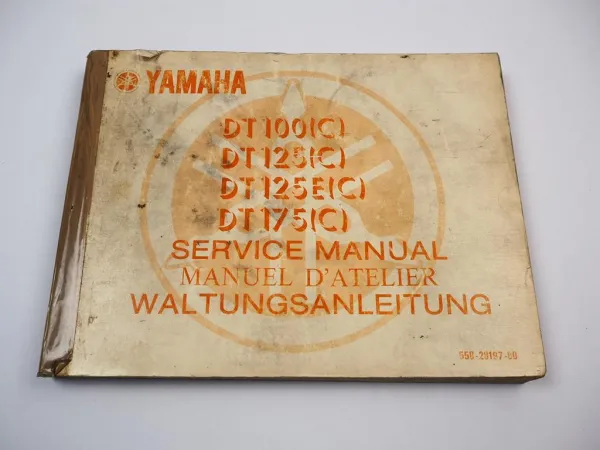 Yamaha DT 100 125 125E 175 (C) Werkstatthandbuch Wartungsanleitung 1975