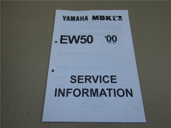 Yamaha EW50 5JH 2000 MBK Service Information Wartung Inspektion