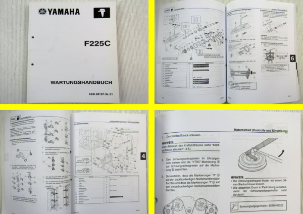 Yamaha F225 CET Werkstatthandbuch Wartungshandbuch 2008