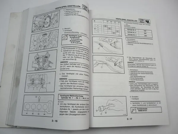 Yamaha FJR1300 5JW 5VS Reparaturanleitung Werkstatthandbuch 2001-2003 Wartung
