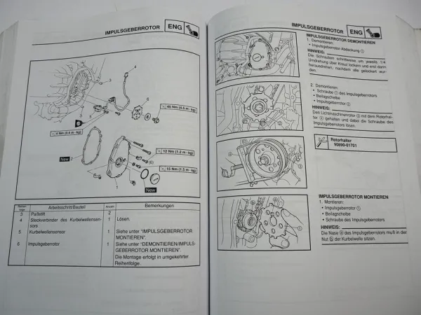 Yamaha FJR1300 5JW 5VS Reparaturanleitung Werkstatthandbuch 2001-2003 Wartung