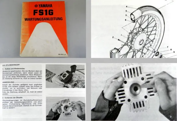 Yamaha FS1G 468 Werkstatthandbuch Wartungsanleitung 1976 Reparaturanleitung