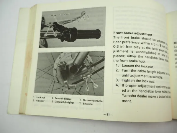 Yamaha FS80SE Betriebsanleitung Bedienungsanleitung Owners Manual 1980