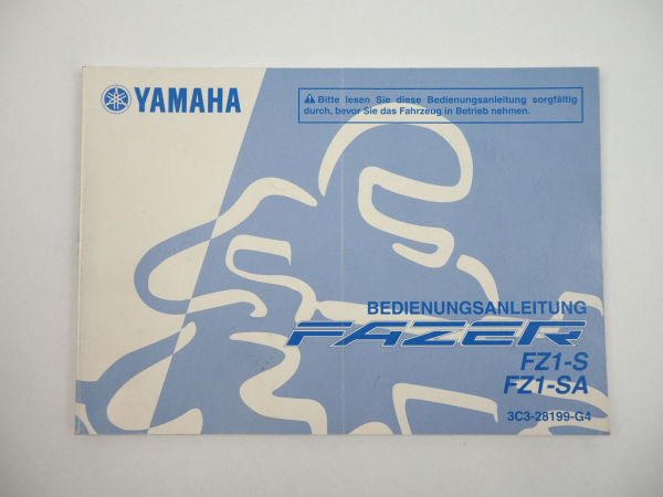 Yamaha FZ1 S SA RN16 Fazer Bedienungsanleitung Betriebsanleitung 2009