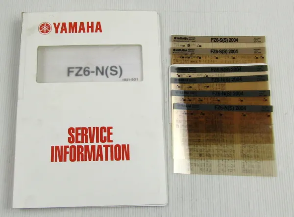 Yamaha FZ6 Fazer N / S Service Information + Wartungsanleitung 2004