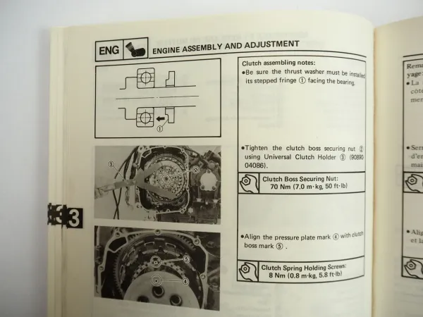 Yamaha FZ750 1FN 1FV Werkstatthandbuch Service manual Reparaturanleitung 1985
