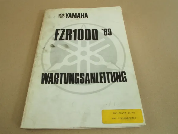 Yamaha FZR1000 Werkstatthandbuch Wartungsanleitung Reparaturanleitung 1989