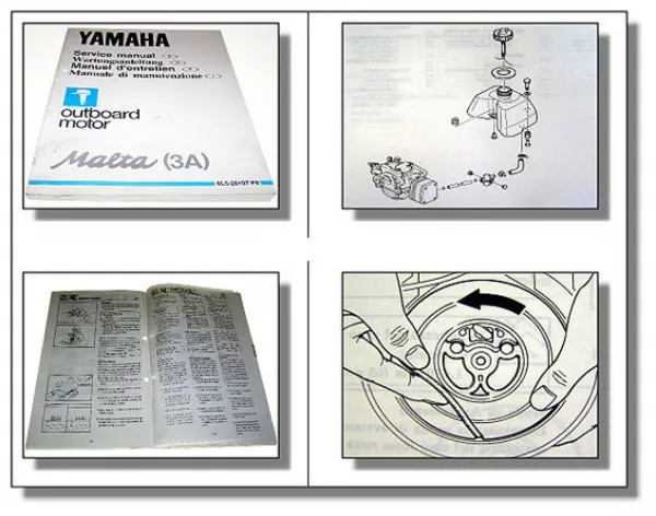 Yamaha Malta 3A Außenbordmotor Werkstatthandbuch Service Manual
