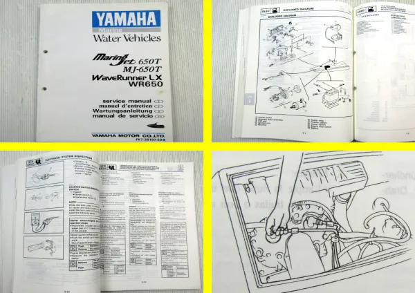 Yamaha Marine Jet MJ650T WaveRunner LX WR650 Werkstatthandbuch Service Manual