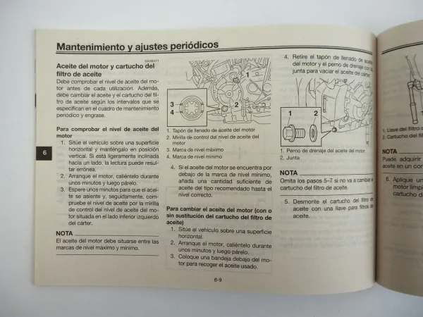 Yamaha MT07 MT07A Manual Del Propietario Betriebsanleitung spanisch 2015
